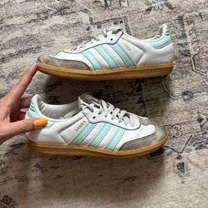 Adidas samba OG mint blue white size 6